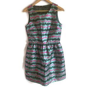 NWT French Connection Black Green Pink Dress